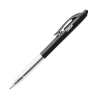 Click Ballpoint Pen 10-Pack 1.0mm Medium Nib Black